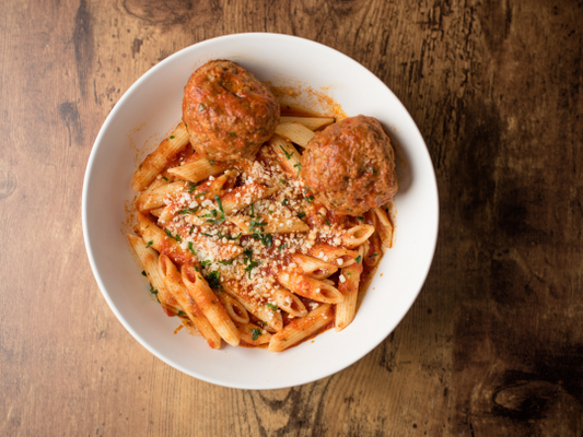 Meatball Ziti Bake