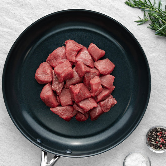 Organic Grass-Fed Beef Cubes - (2) 1lb