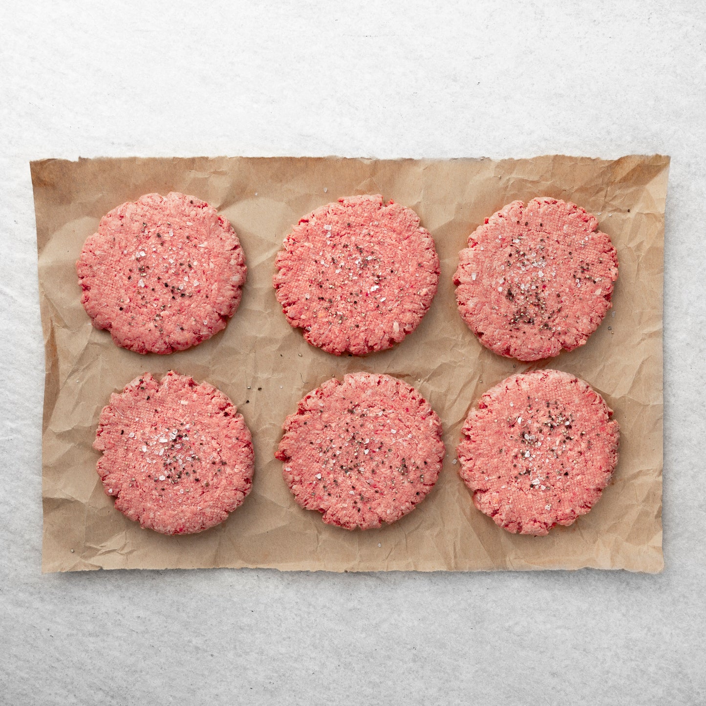 Black Angus Beef Butcher Burgers - (6) 5.3 oz Burgers